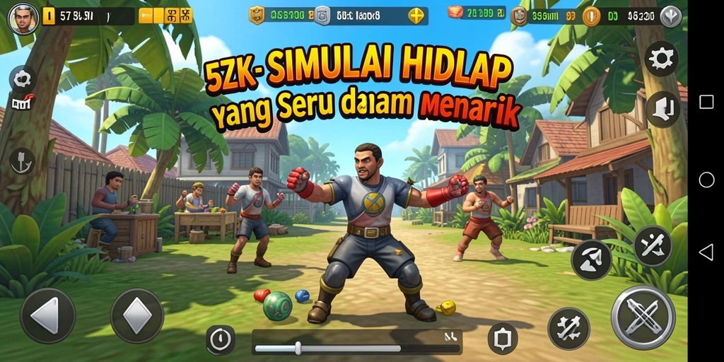 Tampilan gameplay <strong>5ZK</strong> yang menampilkan interaksi seru dan dunia yang luas.