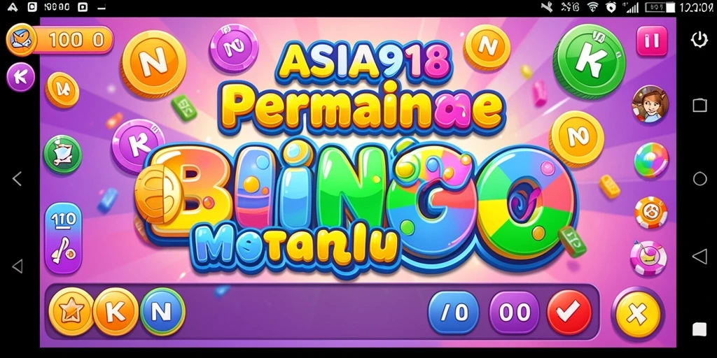 Tangkapan layar utama ASIA918 menunjukkan momen seru bermain Bingo.