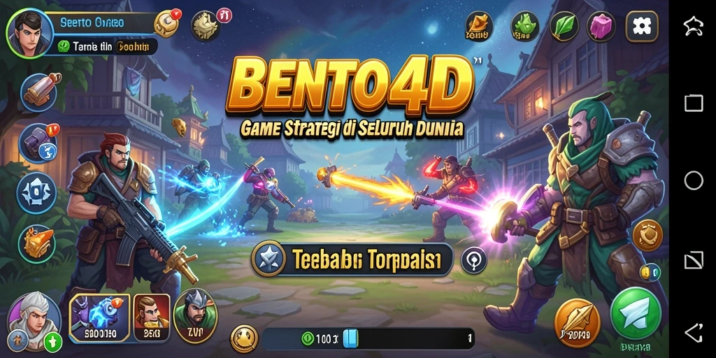 Screenshot gameplay BENTO4D menampilkan strategi yang mendebarkan.