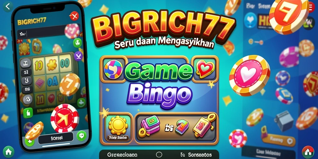 Tampilan menarik dari gameplay Bingo di BIGRICH77.