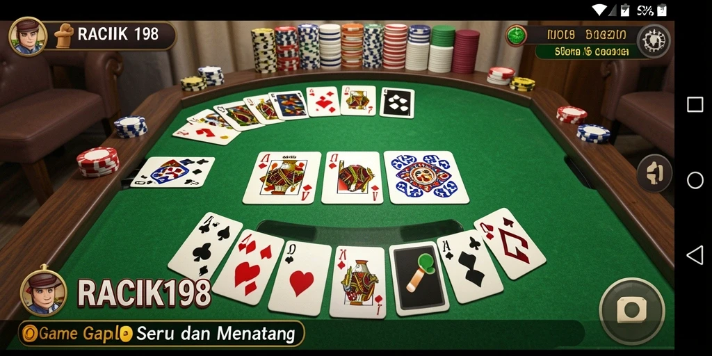 Tampilan gameplay Gaple yang seru dan interaktif.
