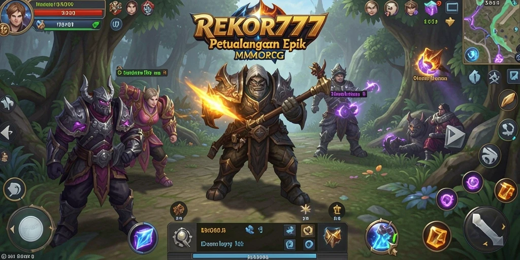 Tampilan gameplay seru dari REKOR777 dalam dunia MMORPG yang menakjubkan.