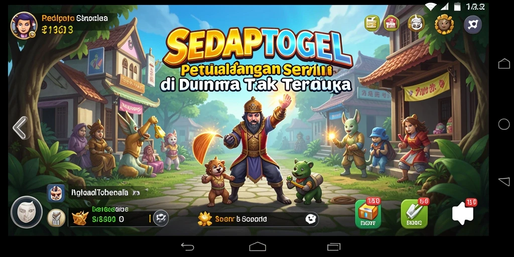 Tangkapan layar SEDAPTOGEL menunjukkan aksi seru dalam petualangan epik.